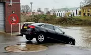 Audi A4 Left Dangling Over River Severn After Handbrake Failure in Worcester