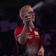 Darts rookie apologises after wasp spray stunt at Ally Pally backfires