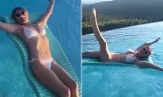Elizabeth Hurley, 60, Flaunts Figure in White Bikini Amid Son's Defence of Billy Ray Cyrus Romance
