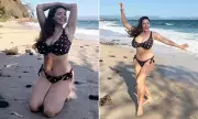 Kelly Brook, 46, stuns in bikini on Byron Bay trip after I'm A Celeb eviction