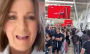 Kylie Gillies' Sydney Airport chaos: 'Home Alone' dash for Christmas flight