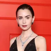 Lily Collins stuns in black gown at Emily in Paris season 5 premiere