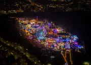 London's Festive Glow: Aerial Night Photos Capture Christmas Magic