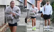 Molly Smith flaunts legs in hotpants for pre-Christmas gym trip with fiancé Tom Clare