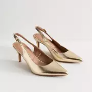 New Look's £26 Gold Kitten Heels Rival £800 Jimmy Choos for Christmas Parties