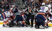 NHL Chaos: Barzal's Stick Attack Sparks Mass Brawl in Blue Jackets vs Islanders