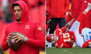 Patrick Mahomes' Stunning 90-Degree Knee Bend Days After ACL & LCL Surgery