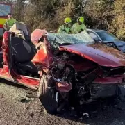 Postwoman, 23, 'lucky to live' after head-on Christmas Day crash in Nottinghamshire