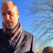 Prince William Introduces Diana Superfan to George, Charlotte & Louis at Sandringham