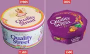 Quality Street Shrinkflation Hits Record Low: 550g Tub Now Just 60 Chocolates