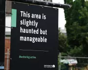 ‘Slightly Haunted’ Signs Confuse and Delight Christchurch in Guerrilla Art Stunt