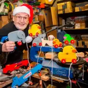 Wigan's 'Real-Life Santa' Hand-Makes 100s of Wooden Toys for Children in Need
