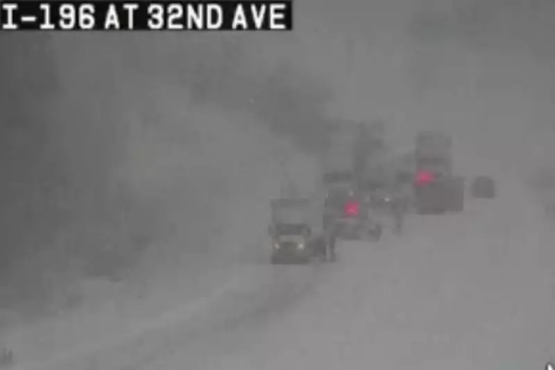 100-Vehicle Pileup Shuts Michigan Interstate Amid Heavy Snow