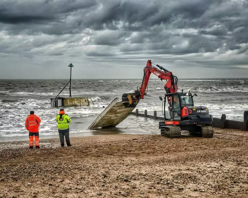 24 Shipping Containers Wash Up on Sussex Coast, Littering Beaches with Onions and Debris
