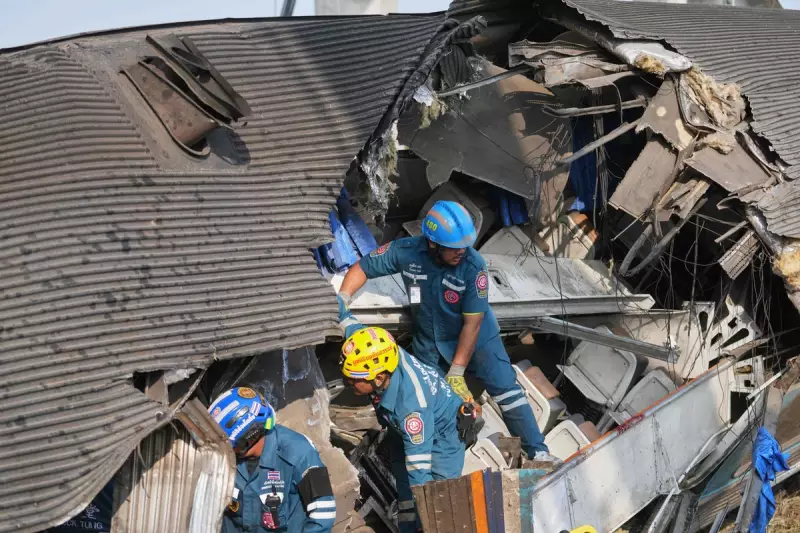 31 Killed as Crane Collapses on Thai Train, Slicing Carriage in Half