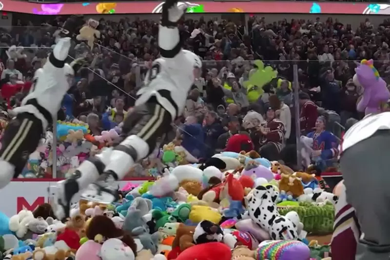 80,000 Teddy Bears Tossed in 'Plush Pandemonium' at Hershey Hockey Game
