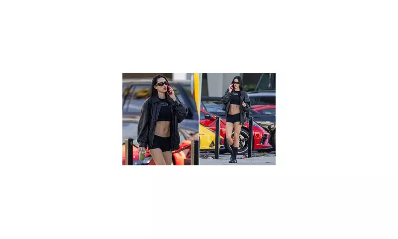 Amelia Gray Hamlin Shows Off Toned Abs in LA Gym Outfit