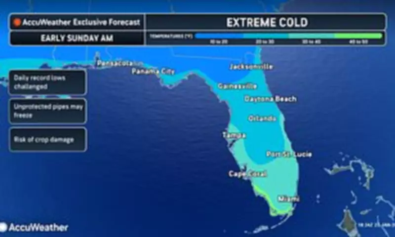 Arctic Hurricane Threatens East Coast, Miami Braces for Historic Cold Snap