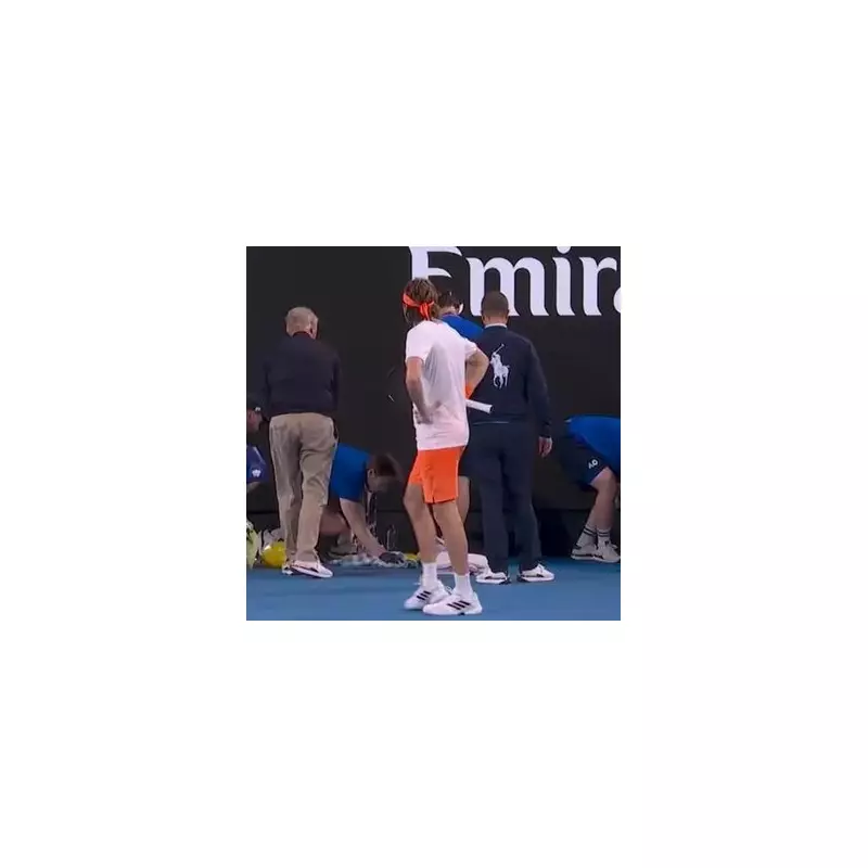 Ball Kid Illness Halts Tsitsipas Australian Open Match After Court Vomiting Incident