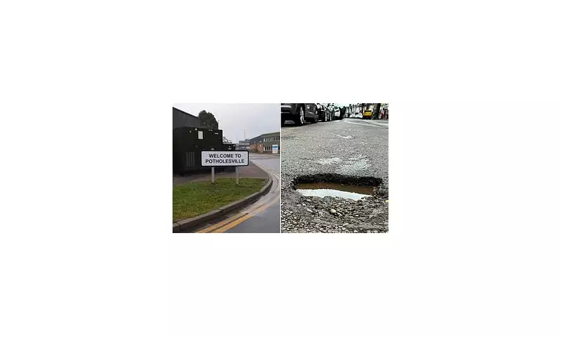 Bedfordshire Street Renamed 'Potholesville' Amid Repair Row