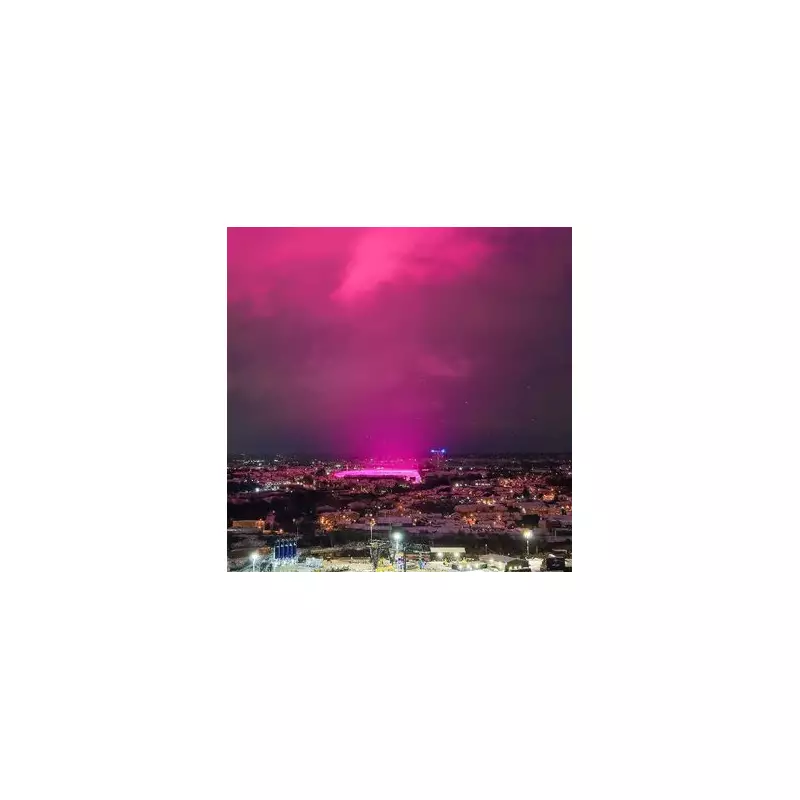 Birmingham's Pink Sky Mystery Solved: Storm Goretti and Football Club Lights