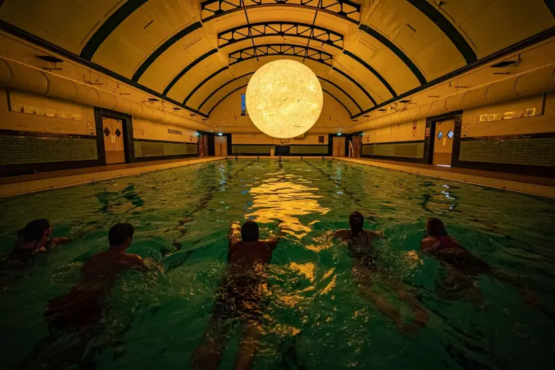 Bristol's Jubilee Pool Hosts Luke Jerram's Immersive 'Helios' Sun Installation