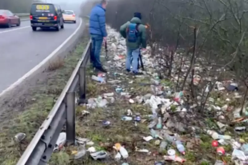 Britain's 'Most Repulsive Road' Exposed: A38 in Willington Drowning in Litter