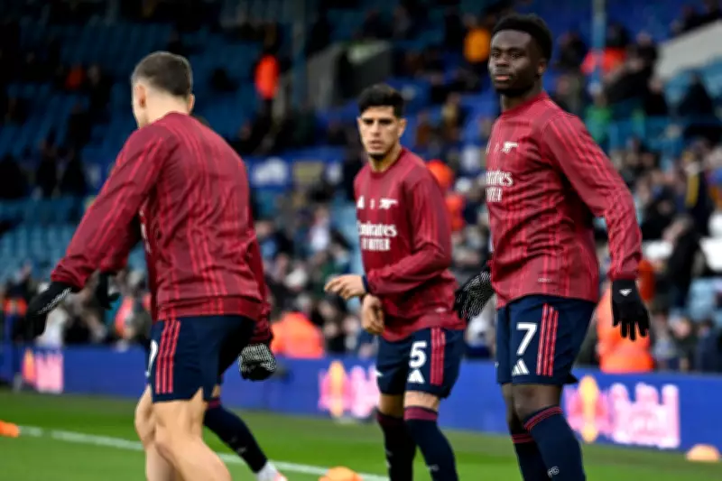 Bukayo Saka's Late Injury Forces Arsenal Line-Up Change Before Leeds Clash