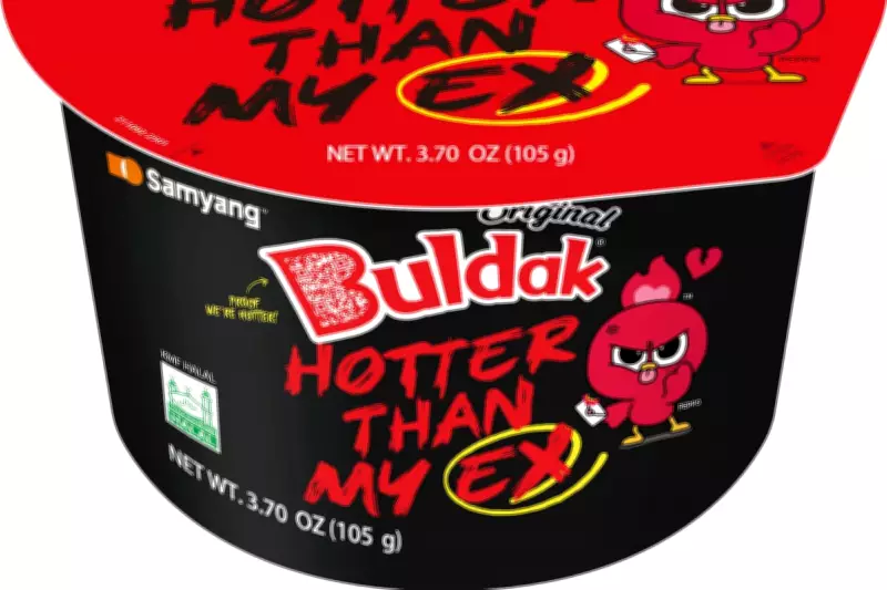 Buldak Ramen's 'Hotter Than My Ex' Valentine's Day Packaging Sparks Fiery Buzz