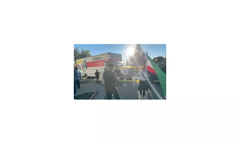 Chaos at LA Pro-Iran Rally as Truck Ploughs Into Crowd