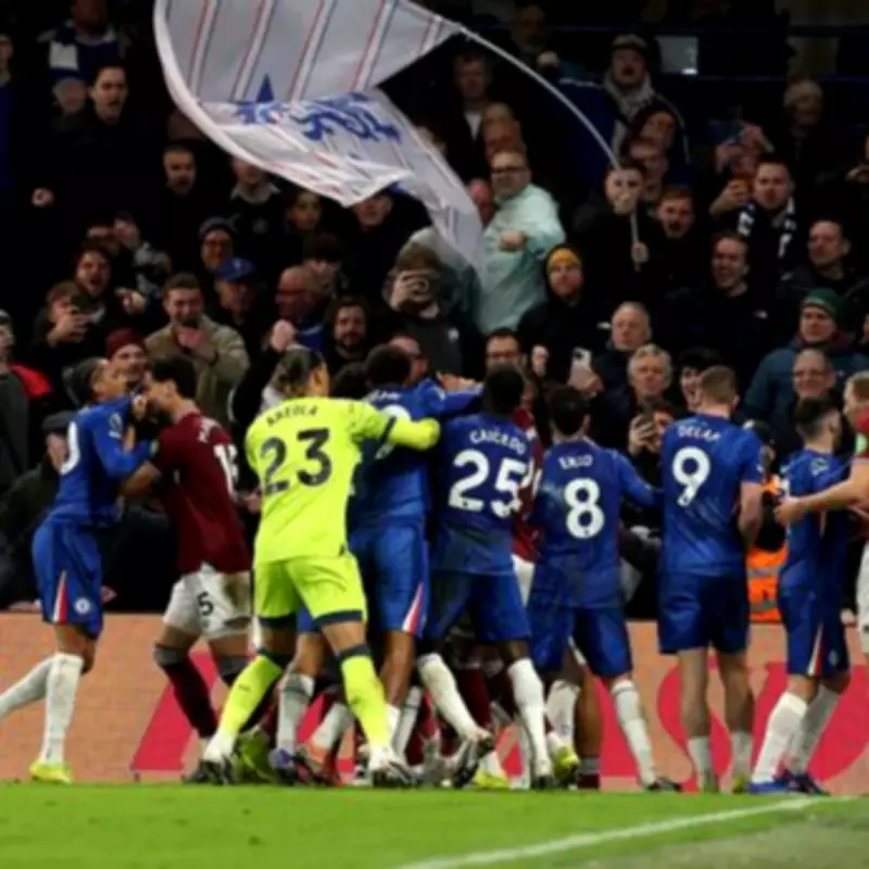 Chelsea vs West Ham Clash Ends in Stoppage Time Brawl and VAR Red Card Drama