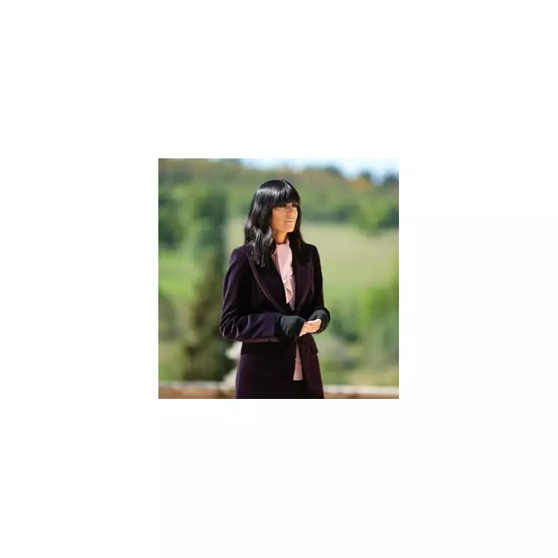 Claudia Winkleman's Pink Traitors Blouse is from Kate's Favourite Brand