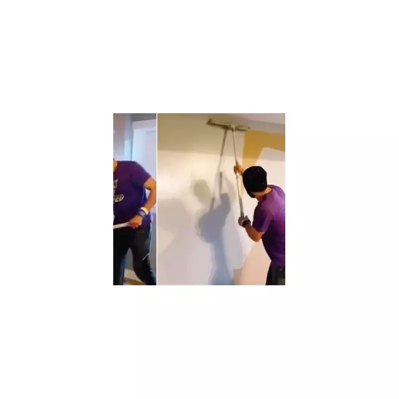 DIY King Paints Entire Wall in 30 Seconds, Stuns Internet