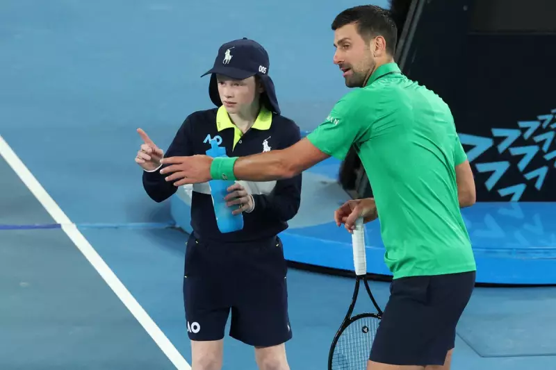 Djokovic Apologises After Near Miss with Ball Girl at Australian Open