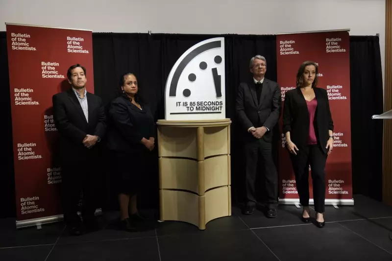 Doomsday Clock Advances to 85 Seconds to Midnight Amid Global Threats