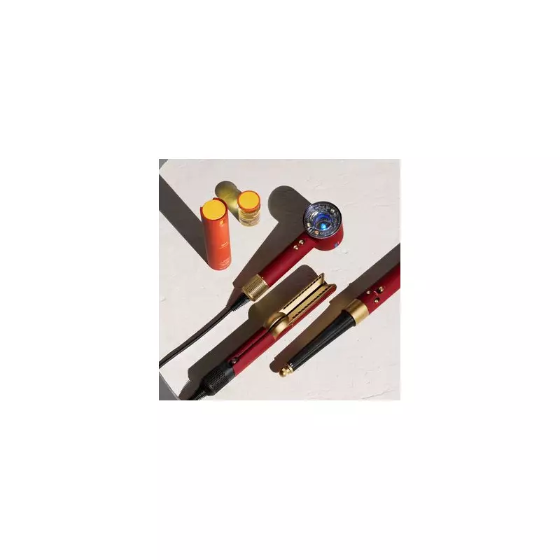 Dyson Launches Valentine's Red Velvet & Gold Hair Tools for Salon-Quality Styling