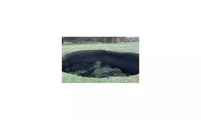 Eight-Metre Sinkhole Swallows Melbourne Sports Oval, Games Thrown into Chaos