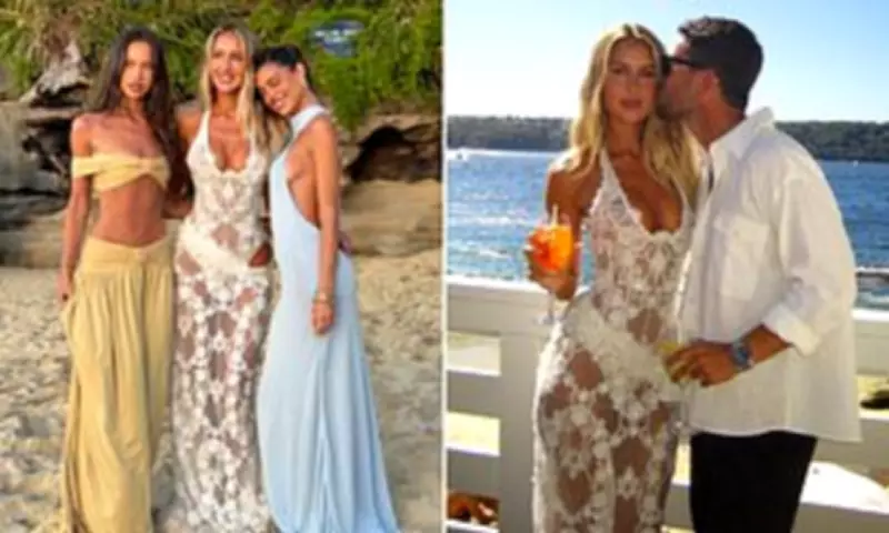 Emily Venz's Sheer Engagement Gown Sparks Beachside Fashion Frenzy