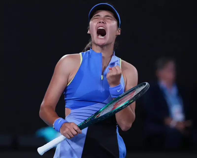 Emma Raducanu overcomes slow start to win Australian Open first round 6-4, 6-1