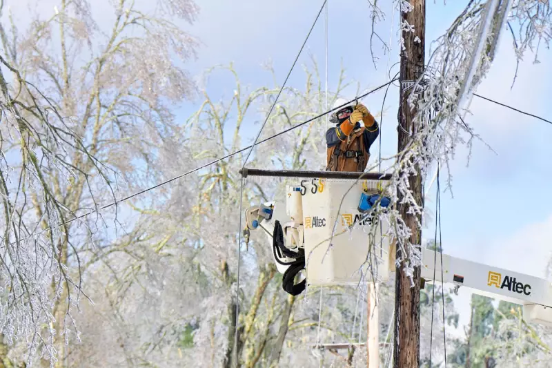 Fresh Arctic Blast Threatens South Amid Lingering Ice and Power Outages