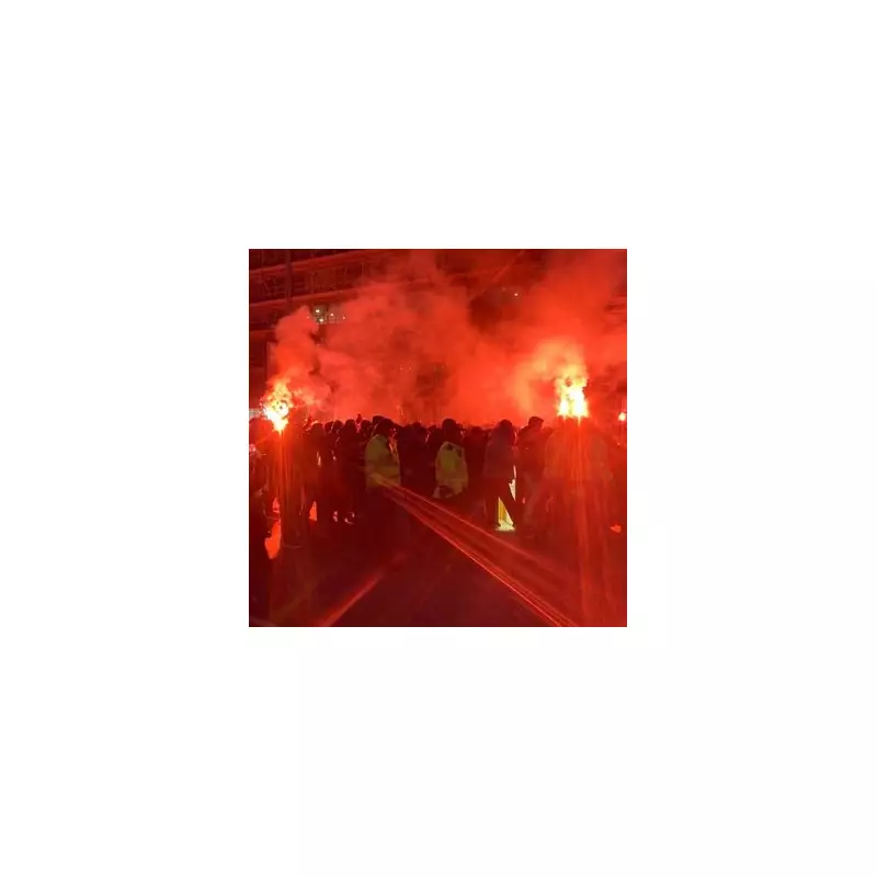 Galatasaray Ultras Bring Manchester to Standstill with Flares and Chants Ahead of Champions League Clash