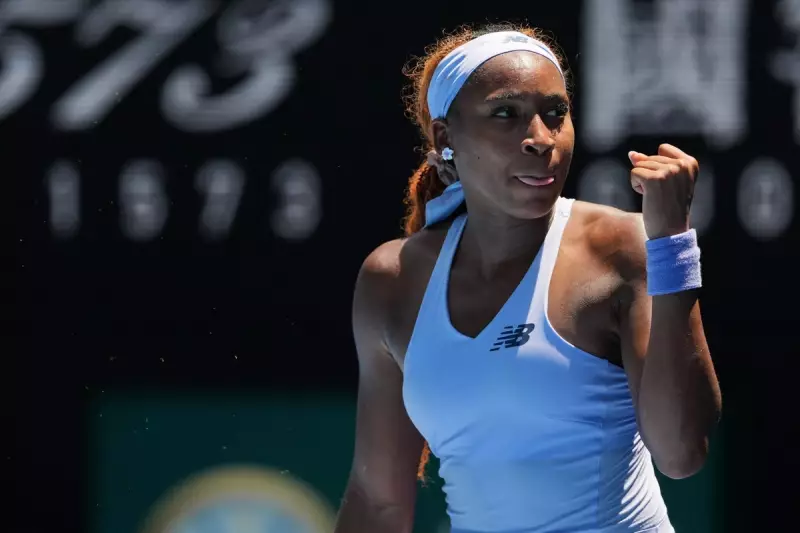 Gauff Battles Serve to Advance at Australian Open Amidst Day 1 Drama