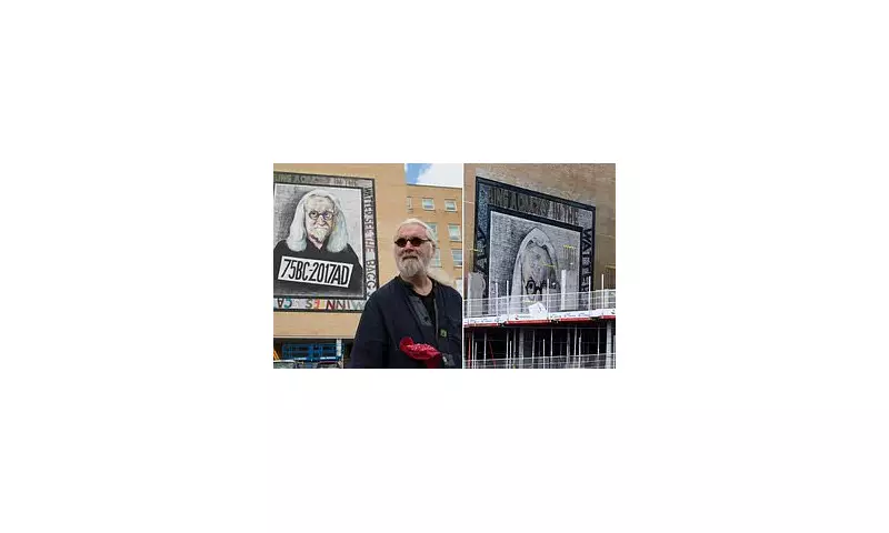Glasgow's Iconic Billy Connolly Mural Disappears Behind New Student Tower