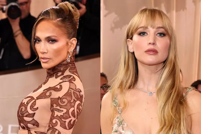 Golden Globes 2026: J.Lo & Lawrence Lead Nude Gown Trend on Red Carpet