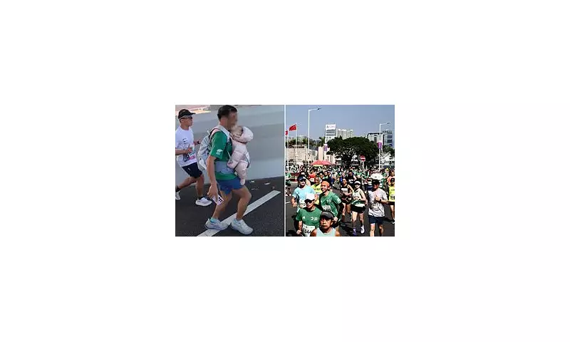 Hong Kong Marathon Runner Investigated for Child Abuse After Running with Baby