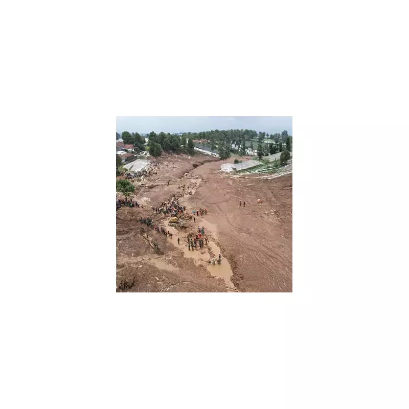 Java Landslide Tragedy: 11 Dead, Dozens Missing as Rescue Teams Battle Mud
