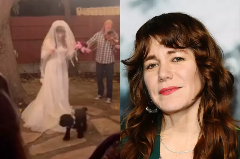Jenny Lewis 'marries' her dog Bobby Rhubarb for 50th birthday celebration