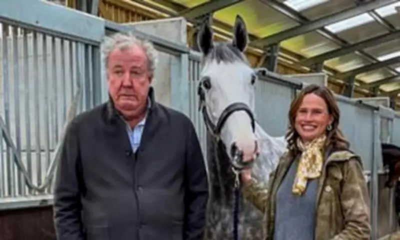 Jeremy Clarkson Celebrates First Racing Victory with Hawkstonian Horse