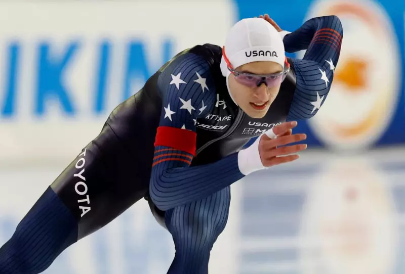 Jordan Stolz's Fall at US Olympic Trials Shakes Speed Skating World