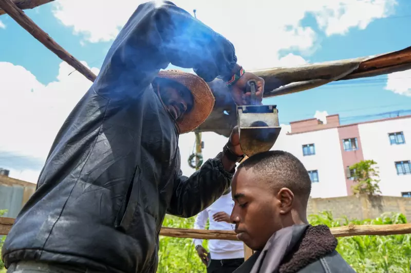 Kenyan Barber's Sharpened Shovel Cuts Viral on Social Media